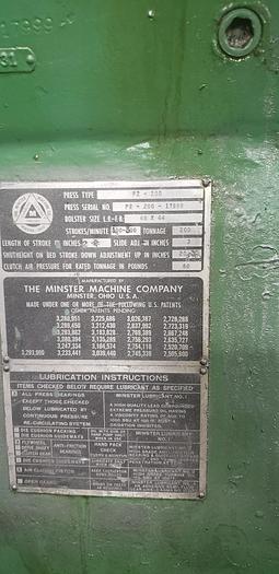 Used Minster P2-200