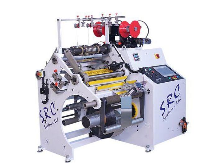 Used 36" (915 MM) NEW SRC SYSTEMS 760CS NARROW WEB SLITTER REWINDER