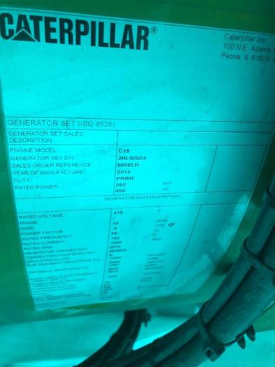 Caterpillar generators Marine Tier II with class certificates