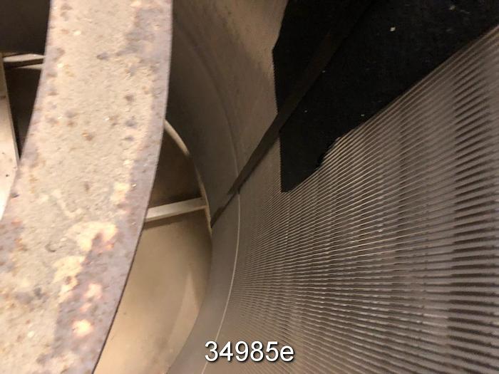 Used Black Clawson 60NP60 Low Pulse Pressure Screen Basket, .012" Slots #34985