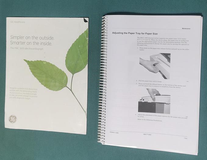 Gebraucht GE MAC 1600 EKG Gerät Elektrokardiograph auf Trolley