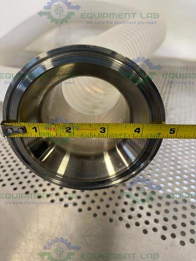 Used Flow Components 93" Flexible Hose w/ 4" Sanitary Fitting