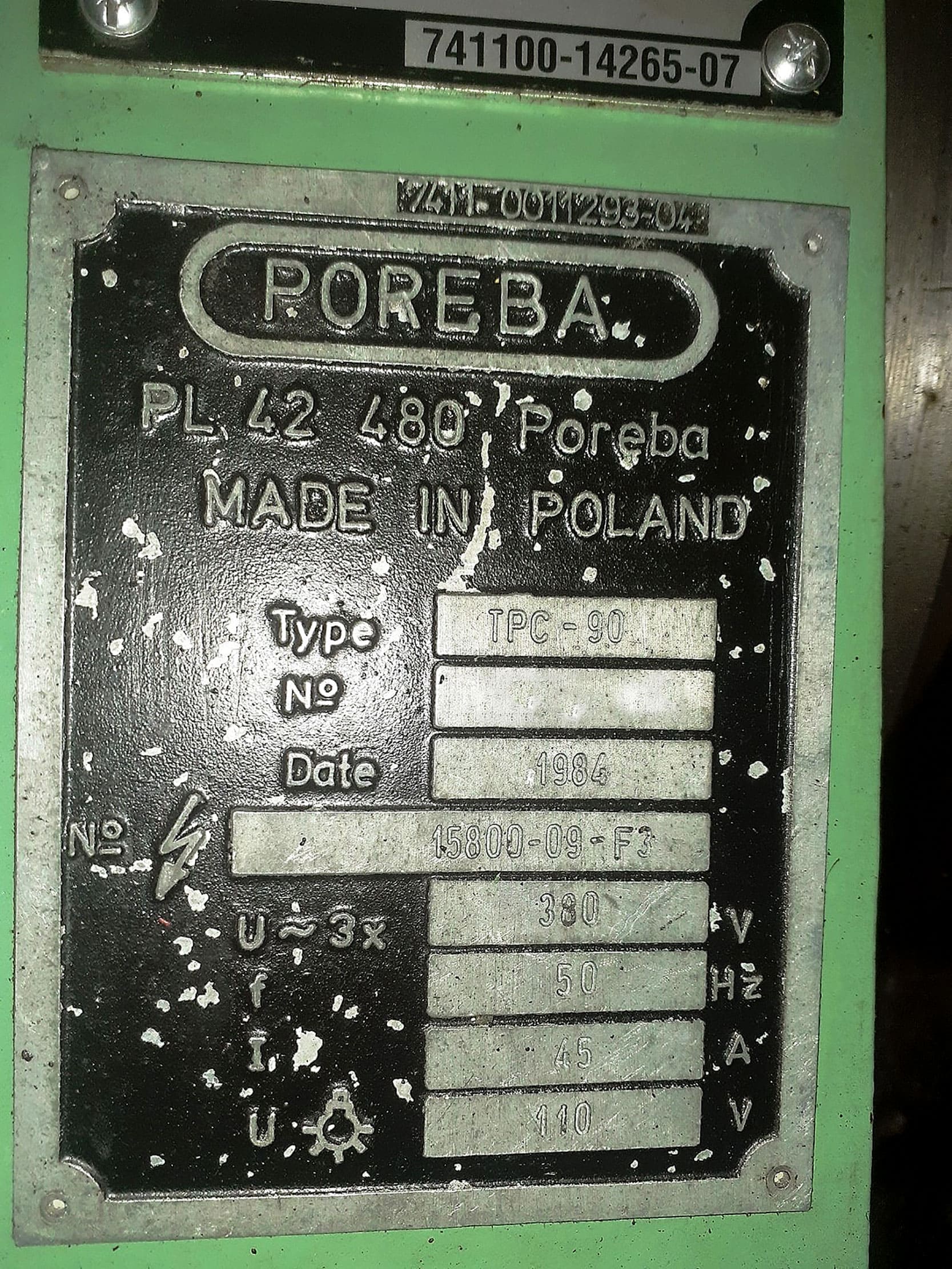 Used Poreba TPC 90 - Lathe - 1984