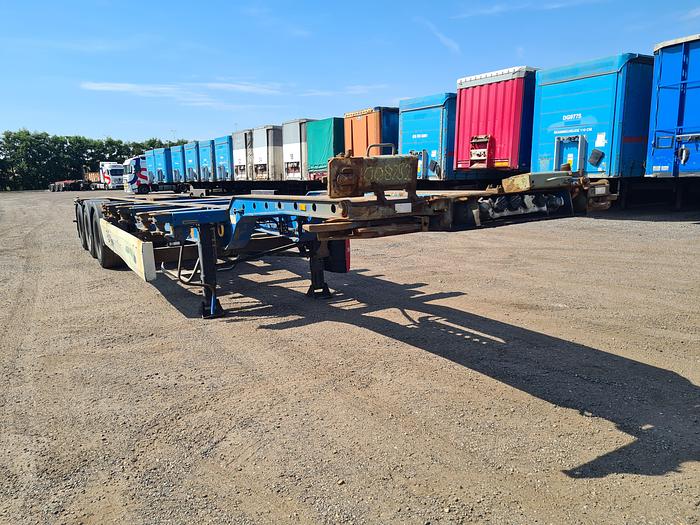 Used 2008 KRONE SDC 27 3 AXLE MULTI CHASSIS ALL CONNECTIONS
