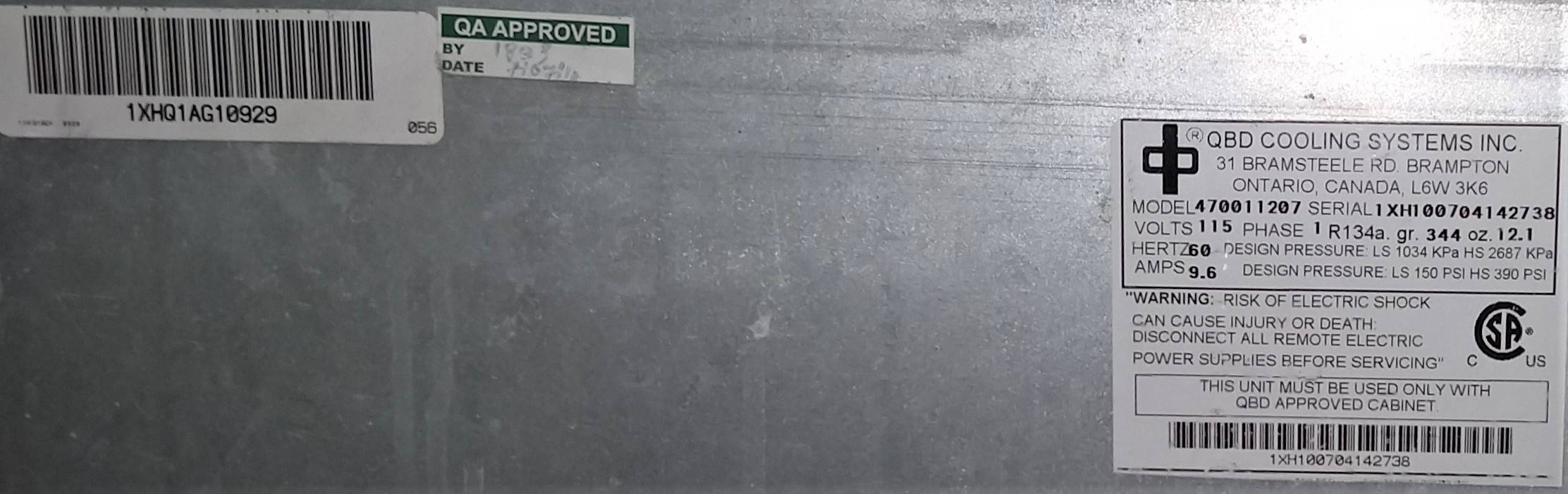 Used QBD VisiCooler CD45S 2Door Refrigerator for Sale at Chemistry RG