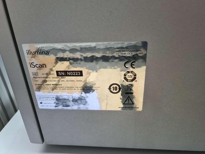 Used Illumina iScan Microarray Scanner with Autoloader