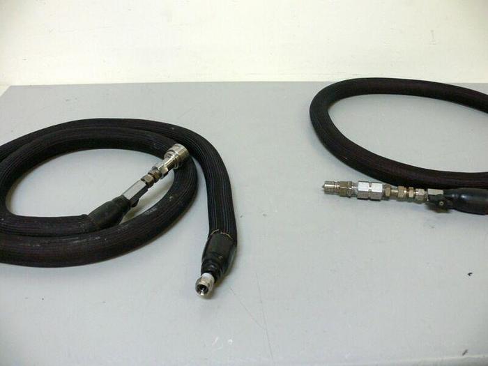 Used Lot of 2 - 96" Rubber Reinforced Hoses w/ SS Quick Connect Ends