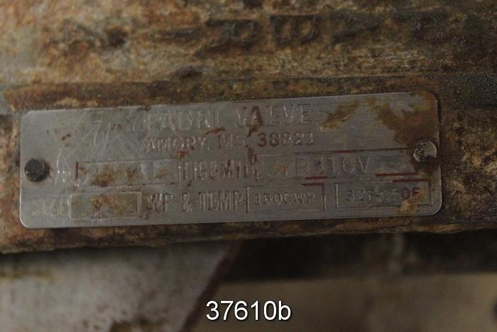 Used Fabri 4" Hand Operated Knife Gate Valve, 37R316V #37610