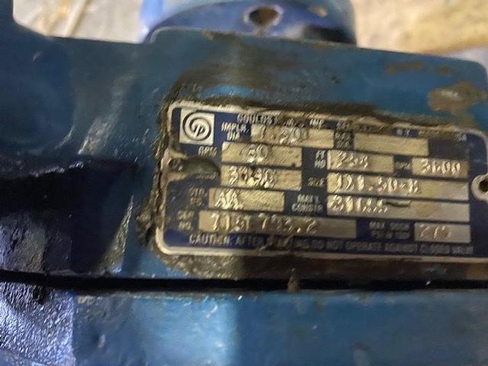 Used GOULDS MDL. 3196 1 X 1.50- 8 316 SS 80 GPM