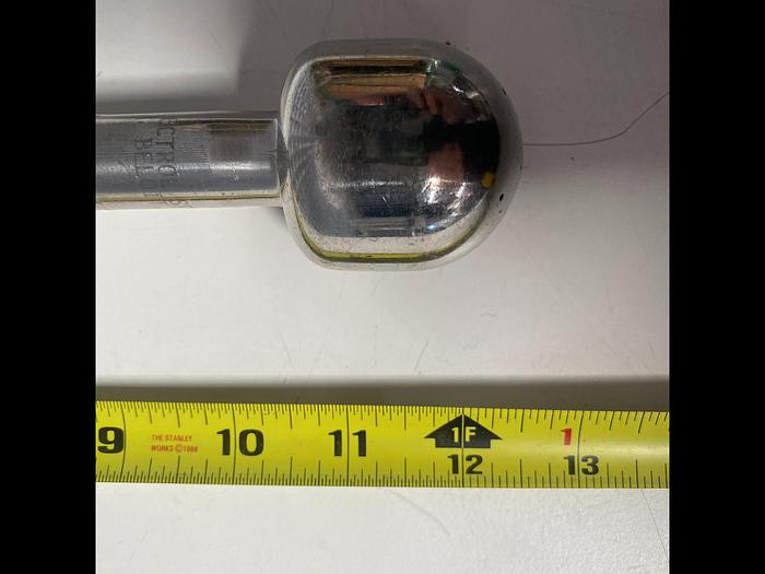 Used Stainless Steel CIP 2" Spray Ball w/ 11" Rod & 1/2" Sanitary Fitting for Tank