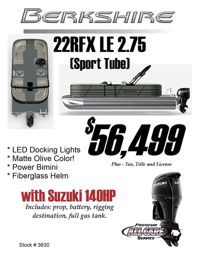 2027 Berkshire 22RFX LE 2.75