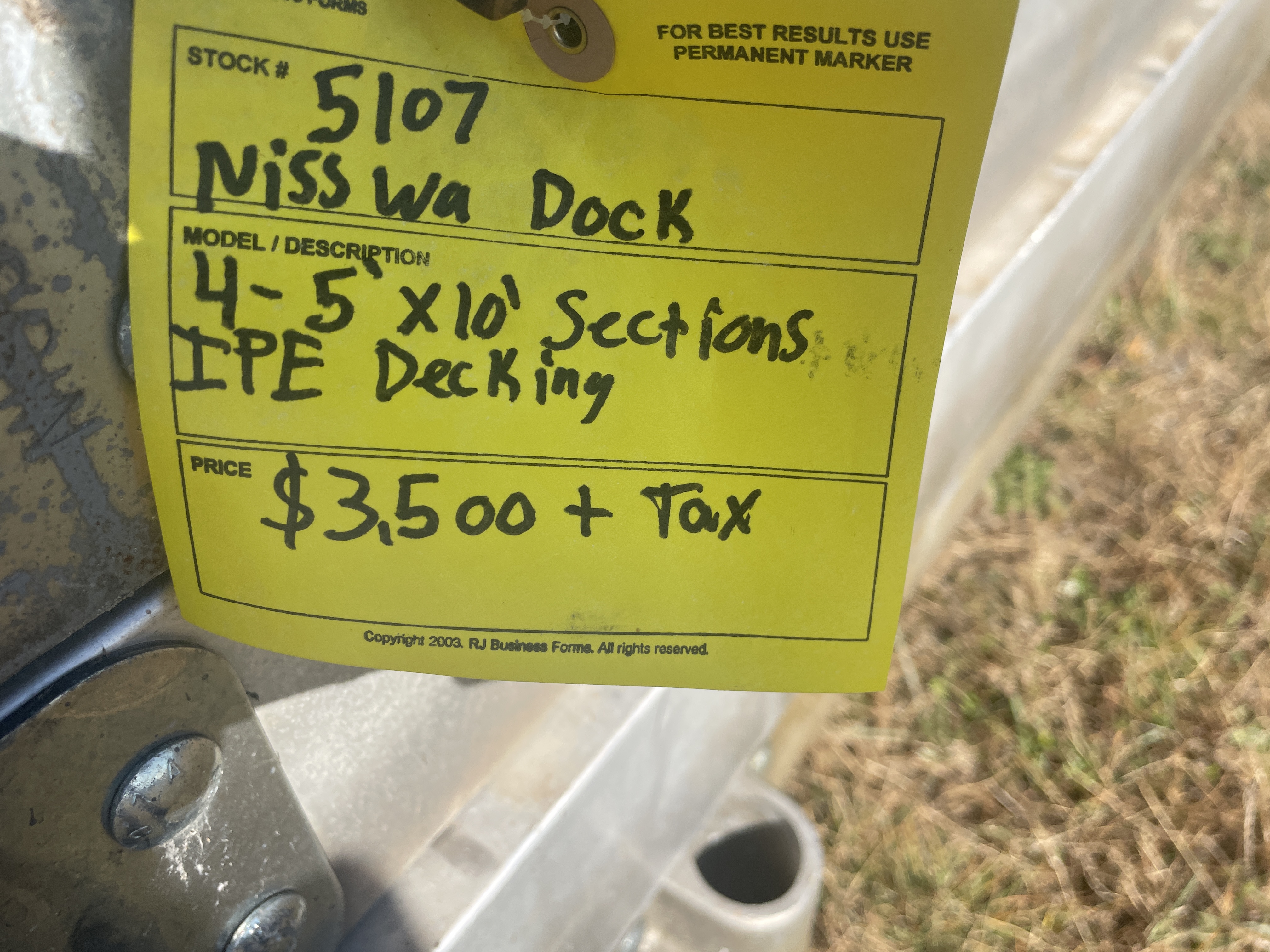 Used Nisswa Dock 4 - 5'x10' Sections