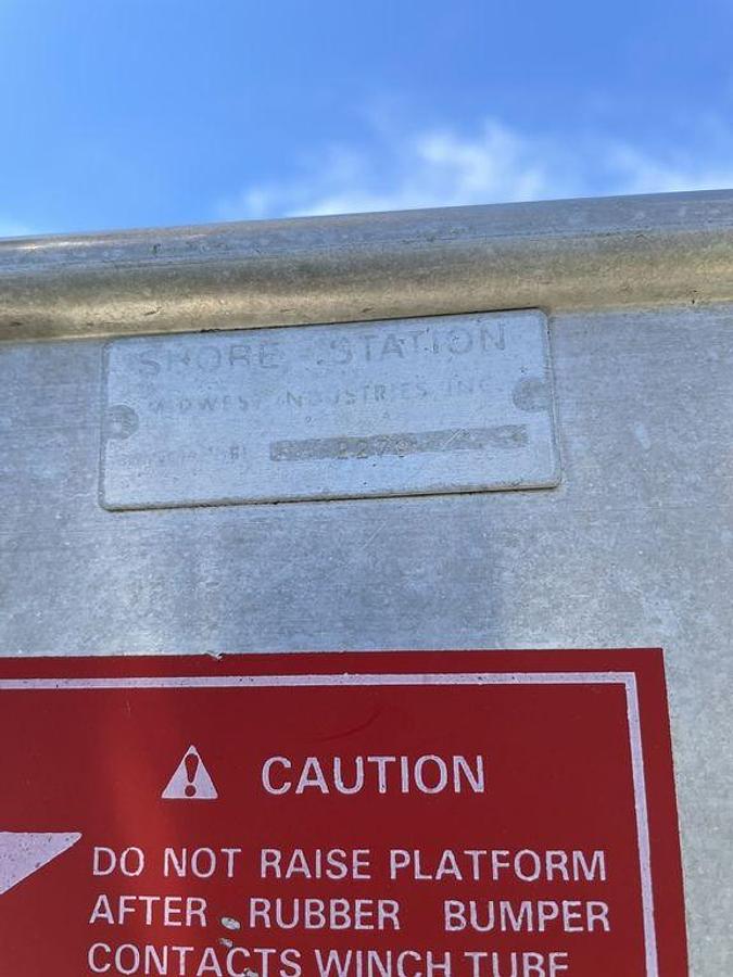 Used Shore Station 2000# Boat Lift
