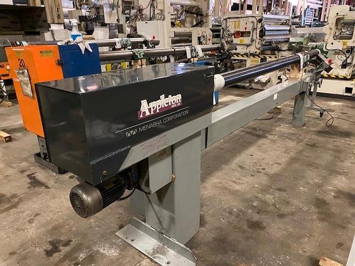 Used 120" APPLETON MODEL S200 SEMI AUTOMATIC CORE CUTTER 3" DIAMETER SHAFT