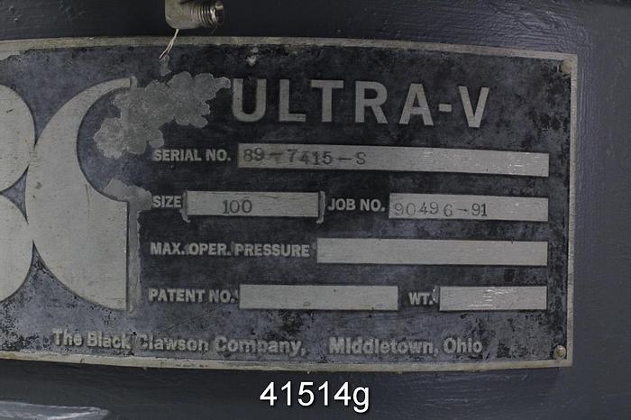Used Black Clawson UV100 Pressure Screen #41514