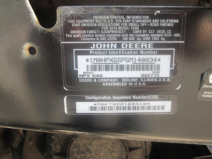 Used 2016 John Deere Gator 4X4
