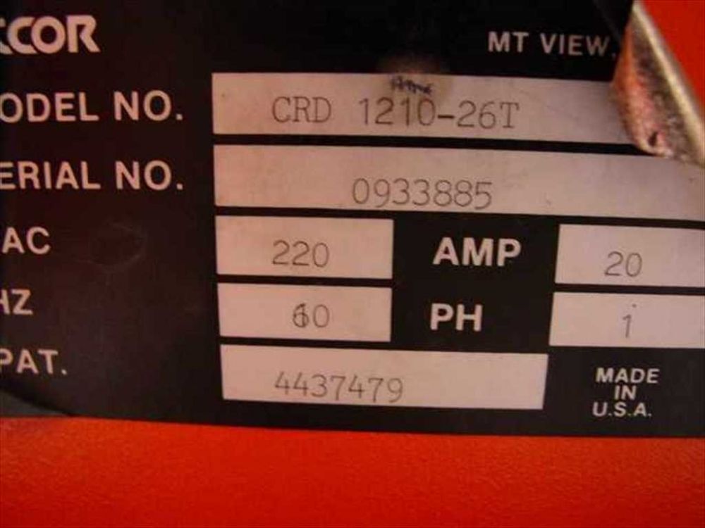 Used Atcor Model CRD 1210-26T Wafer Carrier / Box Washer