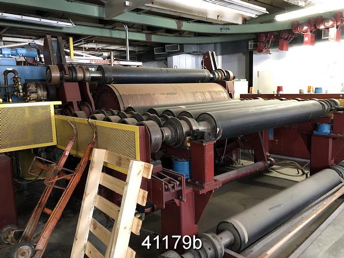 Used Sandy Hill Horizontal Track Reel with Spools, 88" #41179