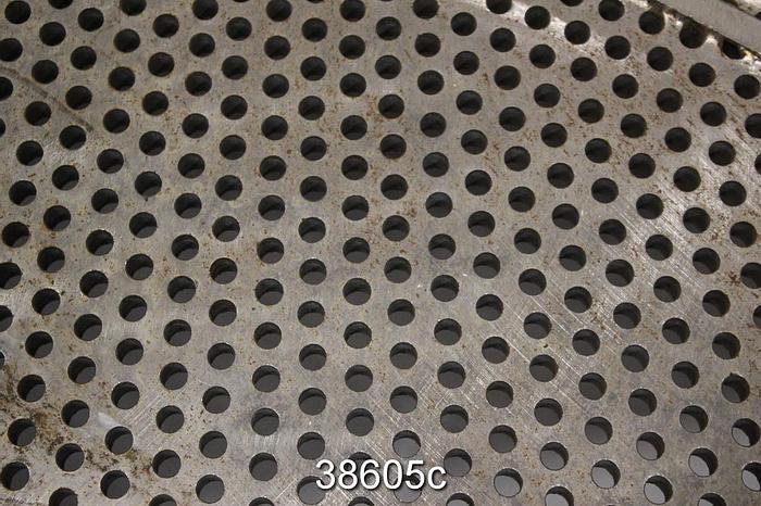 Used Black Clawson Hydrapulper Extraction Plate, 70.3125" Diameter, 0.3125" Hole Size #38605
