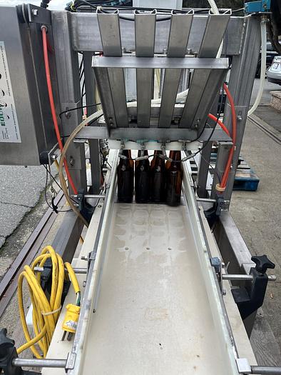 Used Filler, Bottle, Inline, 4-Head, Rinser, Crowner, Meheen #C744928
