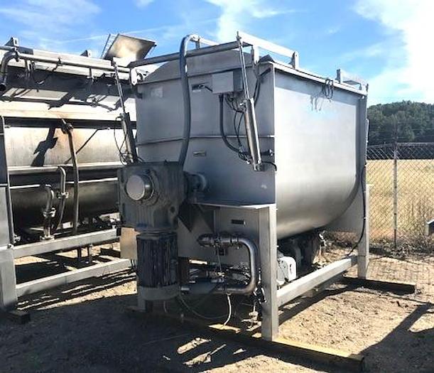 Used 125 CU. FT. BLENTECH RIBBON BLENDER – T-316L S/S – 25 HP (#9635)
