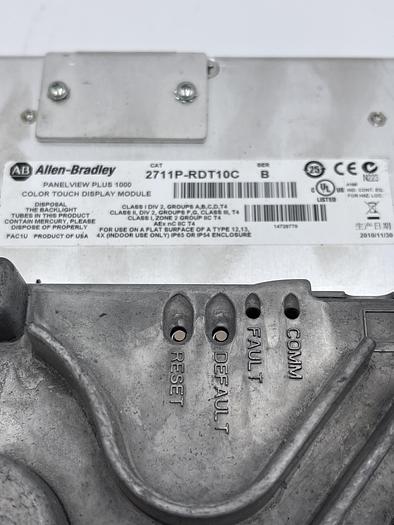 Used Allen-Bradley 2711P-T10C4D8 Ser A, 2711P-RP8D, 2711P-RDT10C