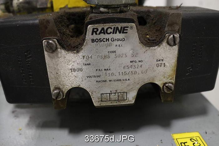 Used Racine FD4DSHS302S52 Hydraulic Pump And Motor #33675