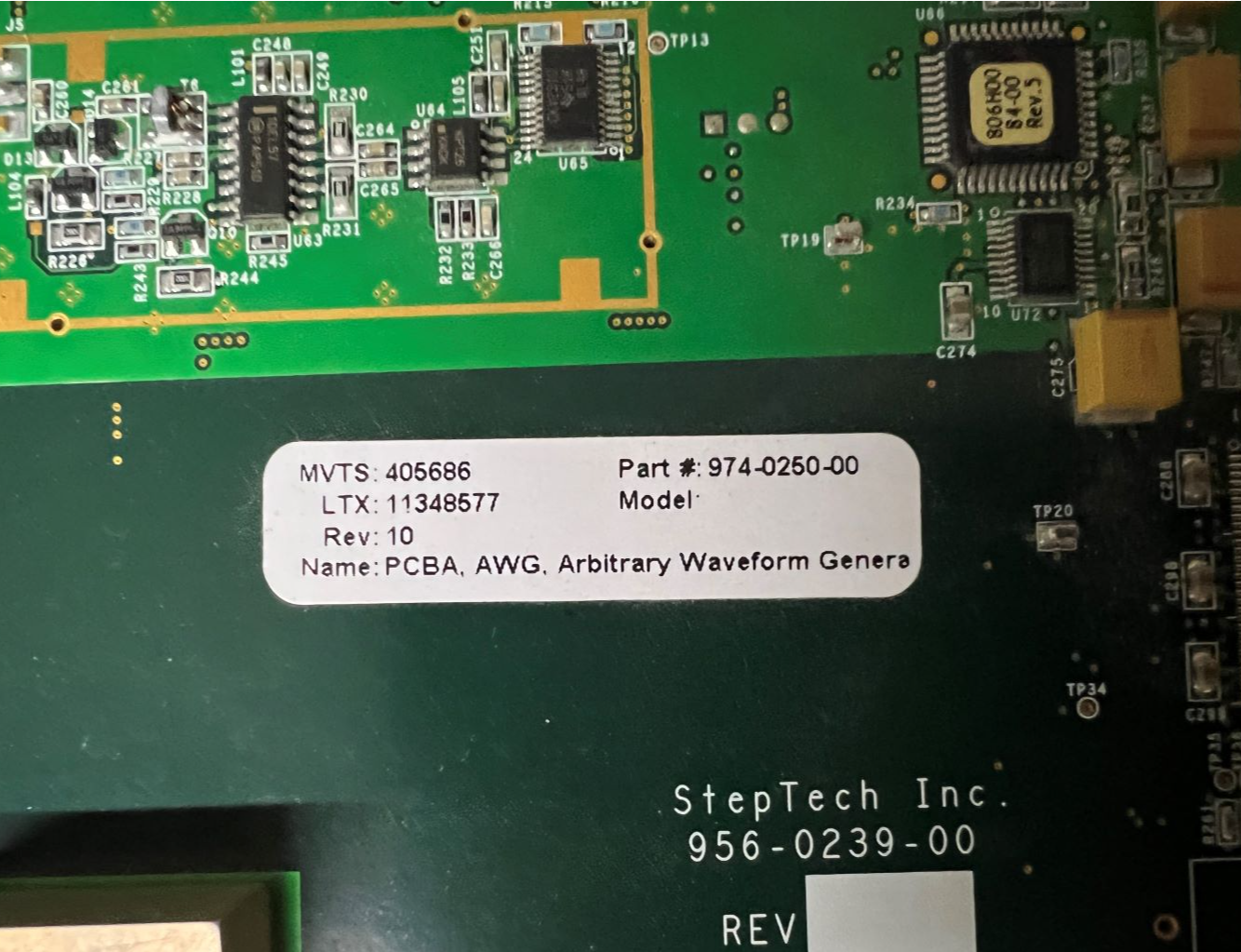 Used Cohu MXCX AWGHS 974-0250-00