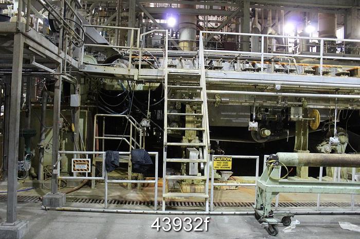 Used 290" Trim Complete Fourdrinier Paper Machine, with Metso Dilution Control Headbox #43932