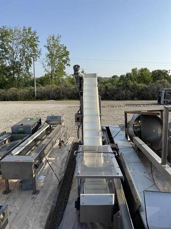 Used SSI Stainless Steel Inclined Elevator