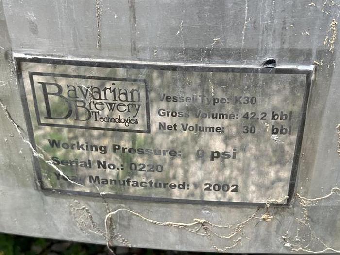 Used Bavarian Brewery Technologies Brew Tank,