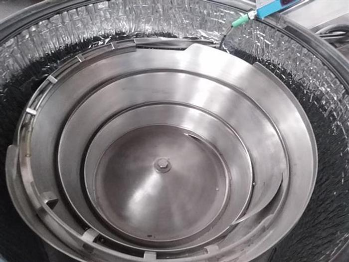 Used Ozaf model VL2T Stainless Steel Vibratory Cap feeder