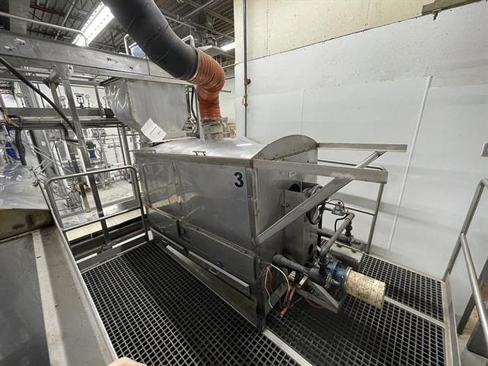 Used (3) 150-lb Capacity Stainless Steel Dry Roasters