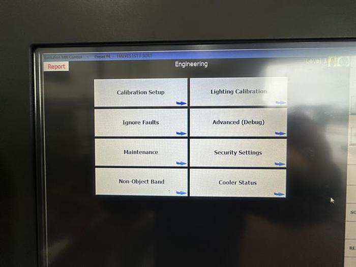 Used Satake EVO-IR-400 Infrared Color and Sorting Machine for Nuts