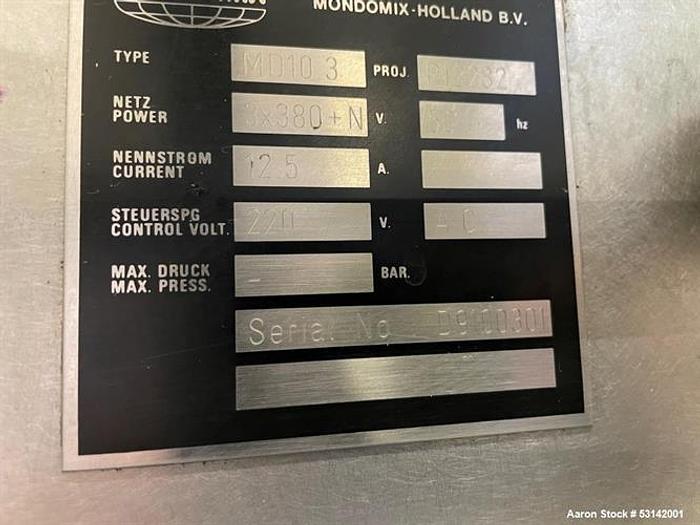 Used Haas Mondomix B.V B25 Continuous Aerator