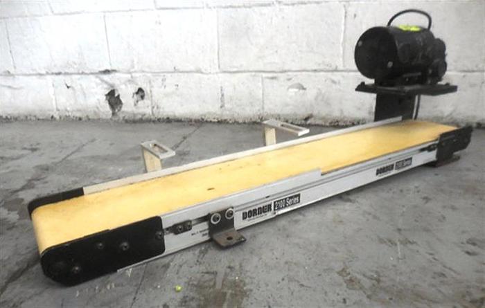 Used Aluminum model 2100-0603-02/0 Belt Conveyor