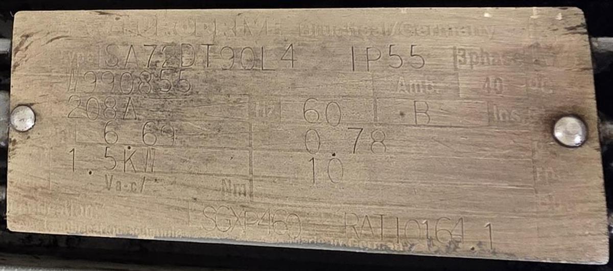 Used Low & Duff 2000 kg Carbon Steel Chocolate Melter