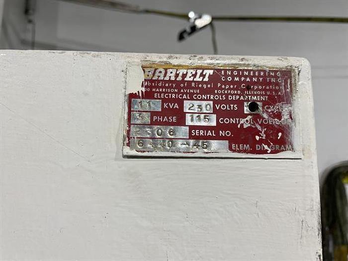 Used Bartelt model IM7 Pouch Packager with AMS Auger Filler and  liquid filler