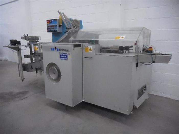 Used Uhlmann model C100 horizontal cartoner.