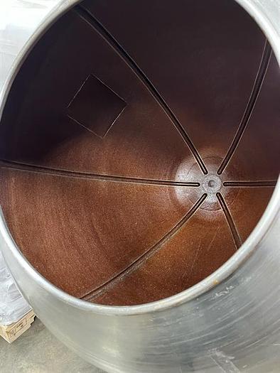 Used Skerman 38" SS Coating Pan w Ribs