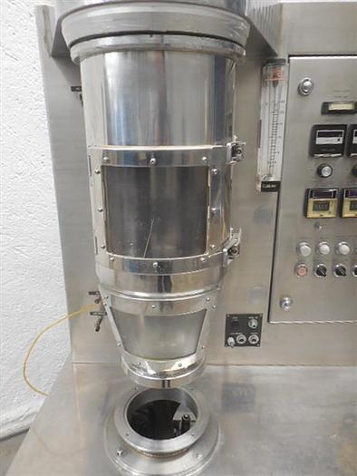 Used Freund SFC-Mini Stainless steel Laboratory Fluid bed dryer