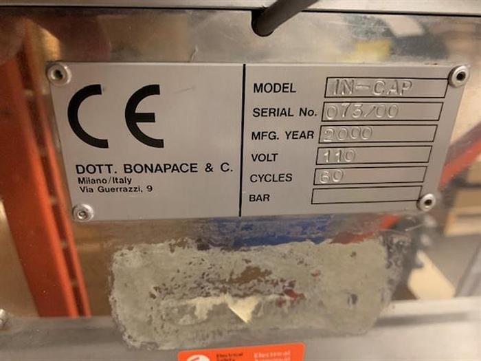 Used Dott Bonapace In-Cap automatic encapsulator