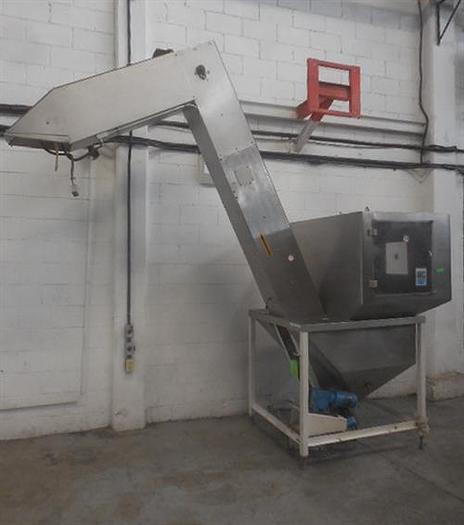 Used Omega model H-1-18 stainless steel boat feeder.