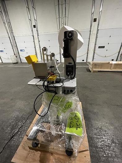 Used Abox Automation model PD1 pouch desiccant inserter