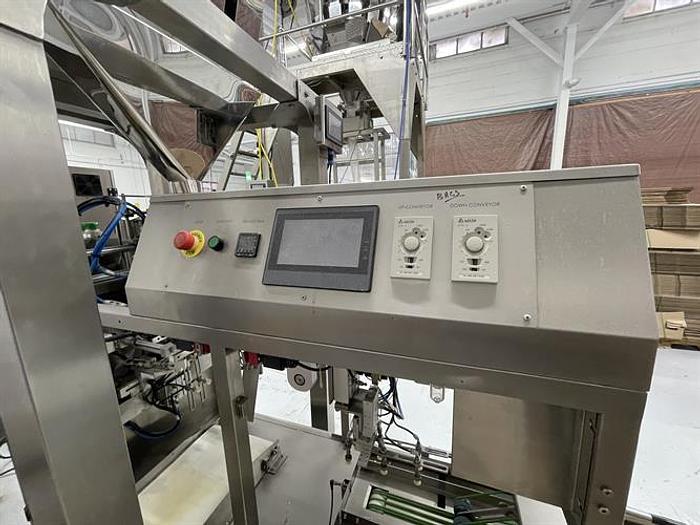 Used BairesPack Pre-made Doy Pouch Machine with 4-lane Linear Scale