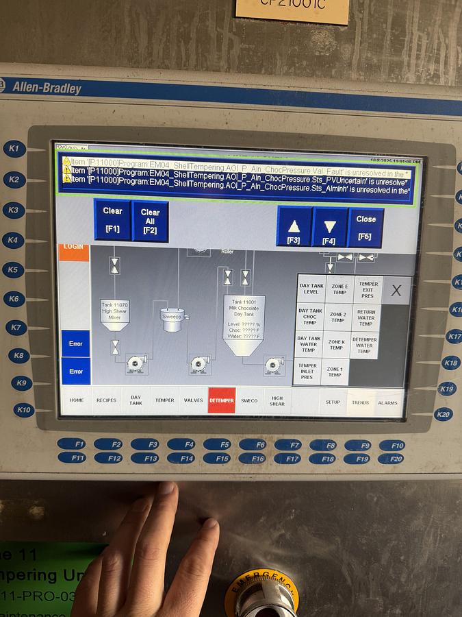 Used Aasted AMK 4000 4000 kg/hr Tempering Unit