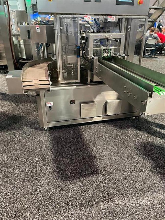 Used New Genesis Rotary Pre-Made Pouch Machine with 14-Head Scale