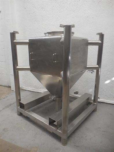 Used Stainless steel 132 gallon bin container.