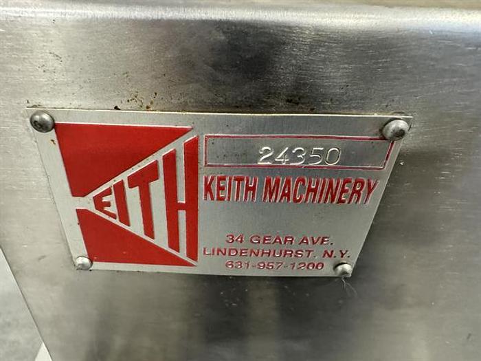 Used Keith Machinery model TPFS Stainless steel 2 piston filler