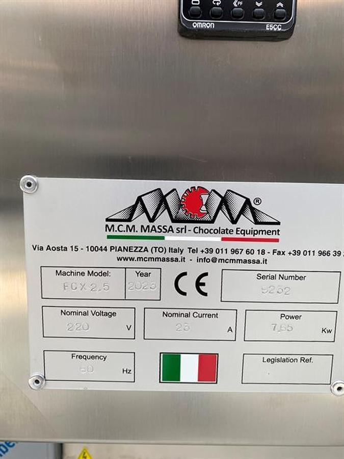 Used Massa 100 kg/hr Chocolate Block Melter (NEW)